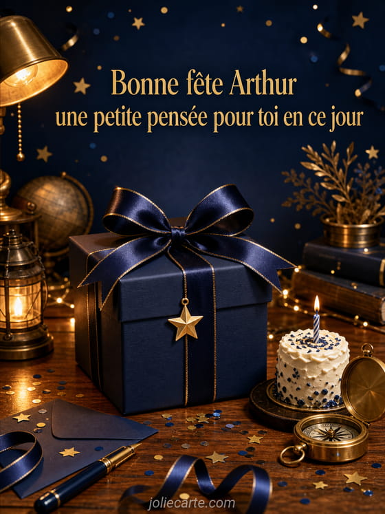Carte bonne fête Arthur