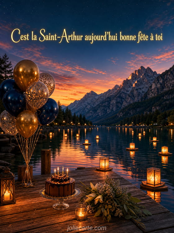Carte bonne fête Arthur