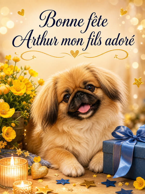 Carte bonne fête Arthur