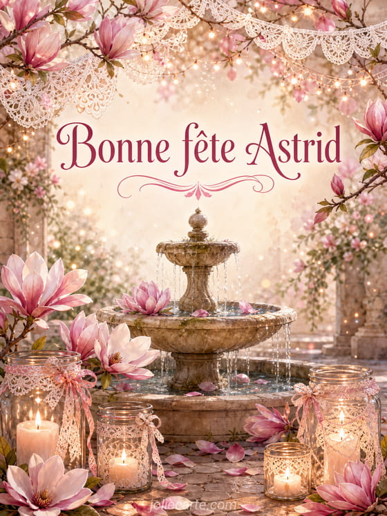 Carte bonne fête Astrid