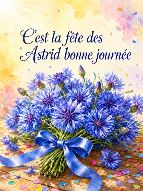 Carte bonne fête Astrid