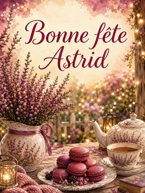 Carte bonne fête Astrid