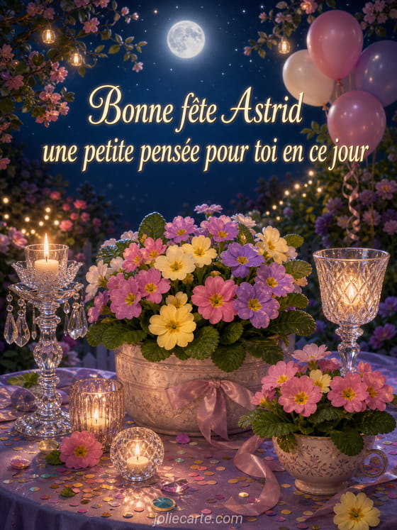 Carte bonne fête Astrid