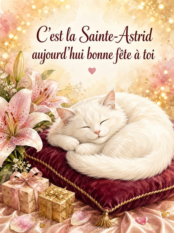 Carte bonne fête Astrid