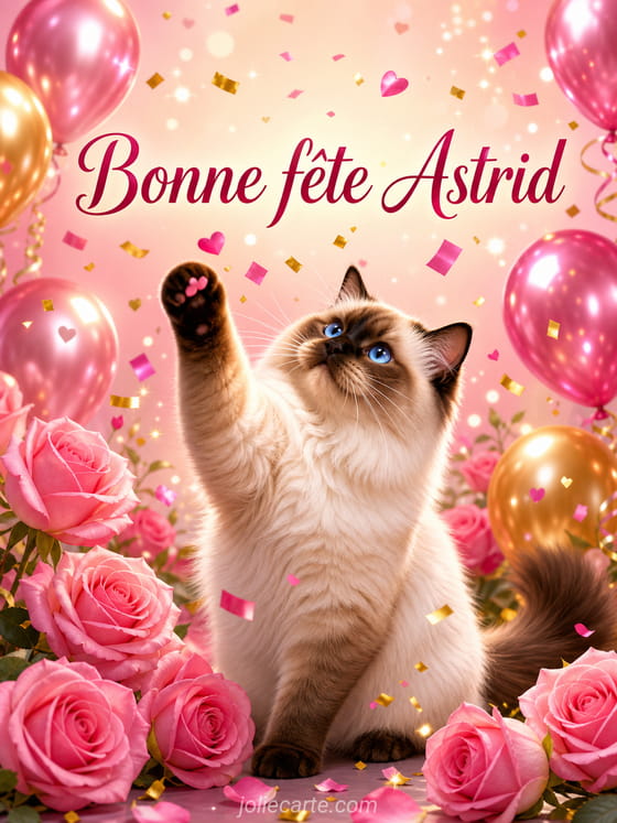 Carte bonne fête Astrid