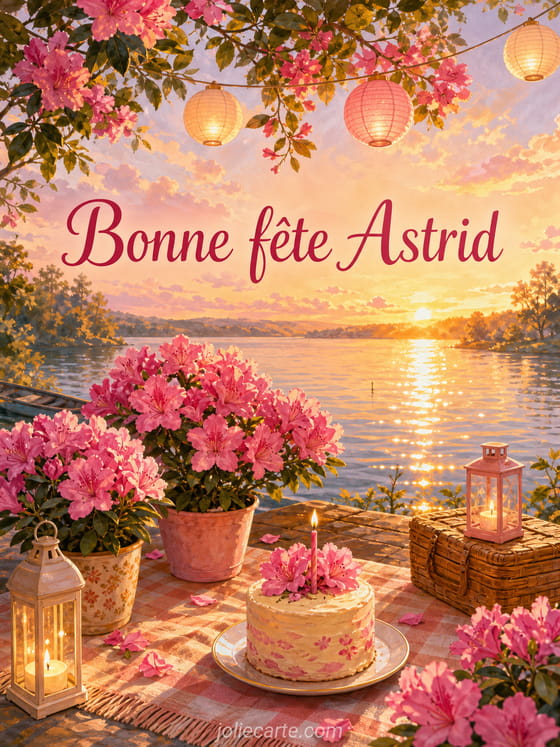 Carte bonne fête Astrid