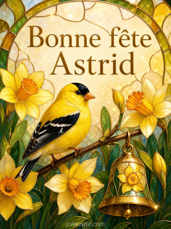 Carte bonne fête Astrid