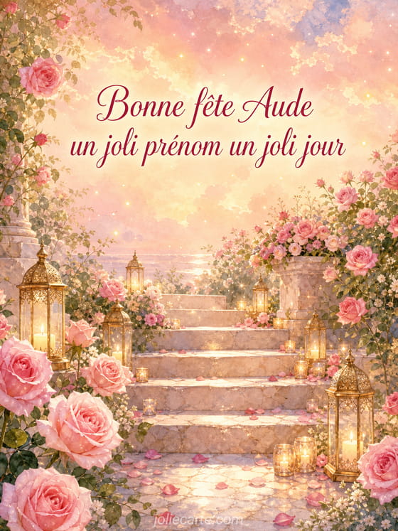 Carte bonne fête Aude