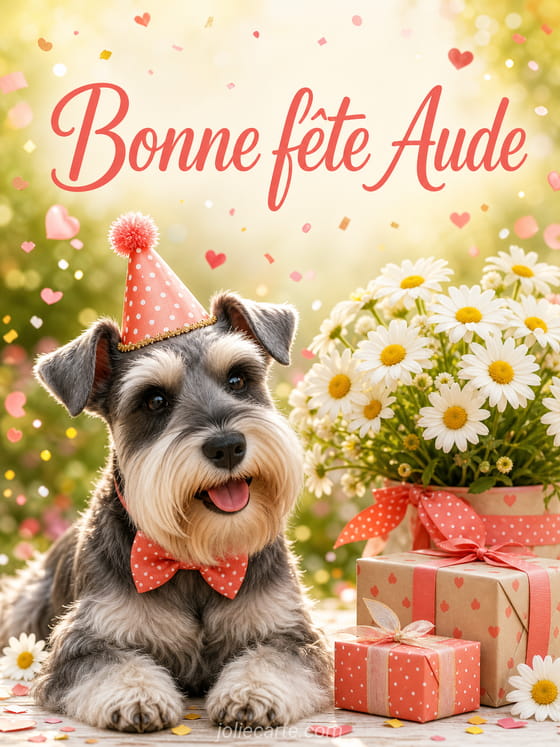 Carte bonne fête Aude