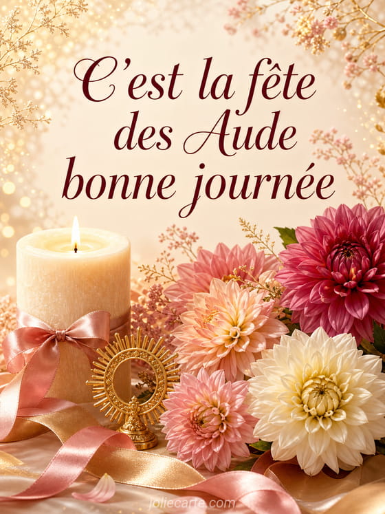Carte bonne fête Aude