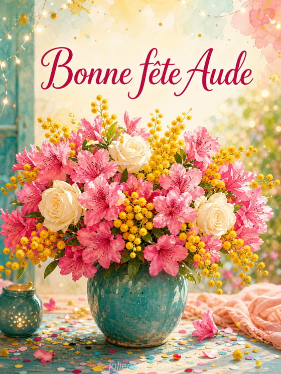 Carte bonne fête Aude