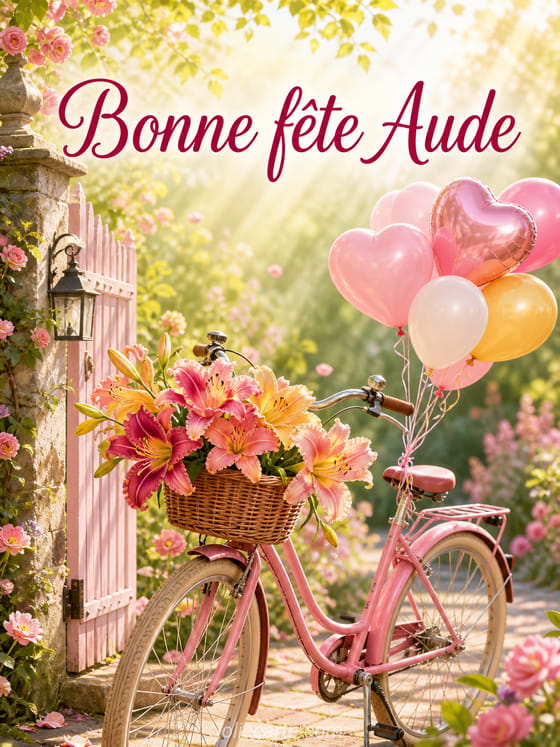Carte bonne fête Aude