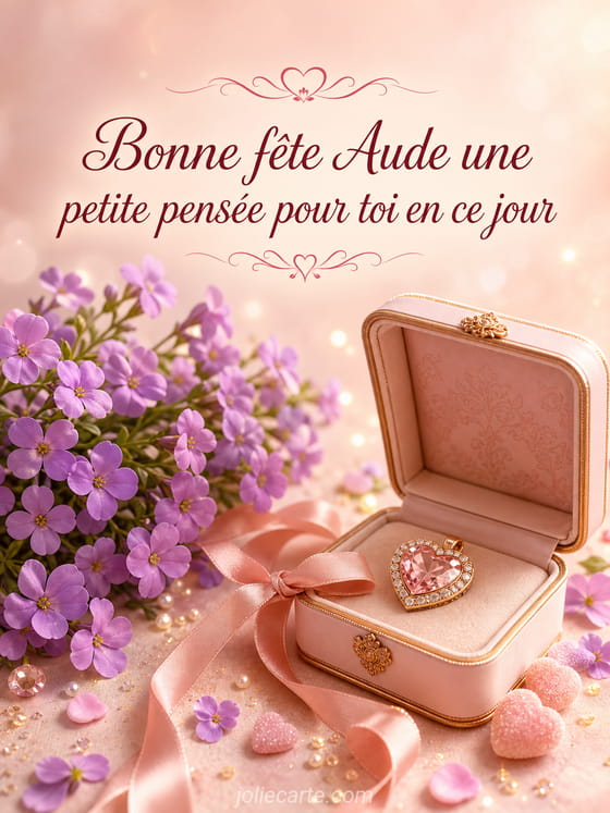 Carte bonne fête Aude