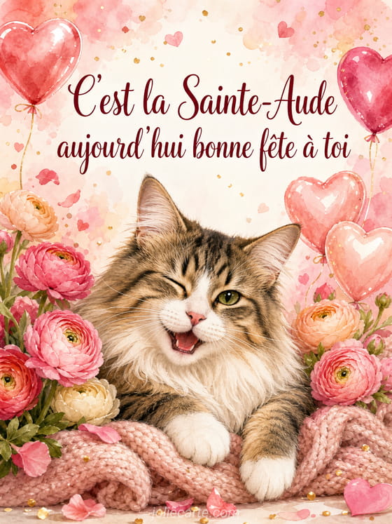 Carte bonne fête Aude