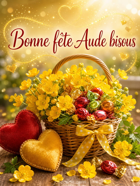 Carte bonne fête Aude