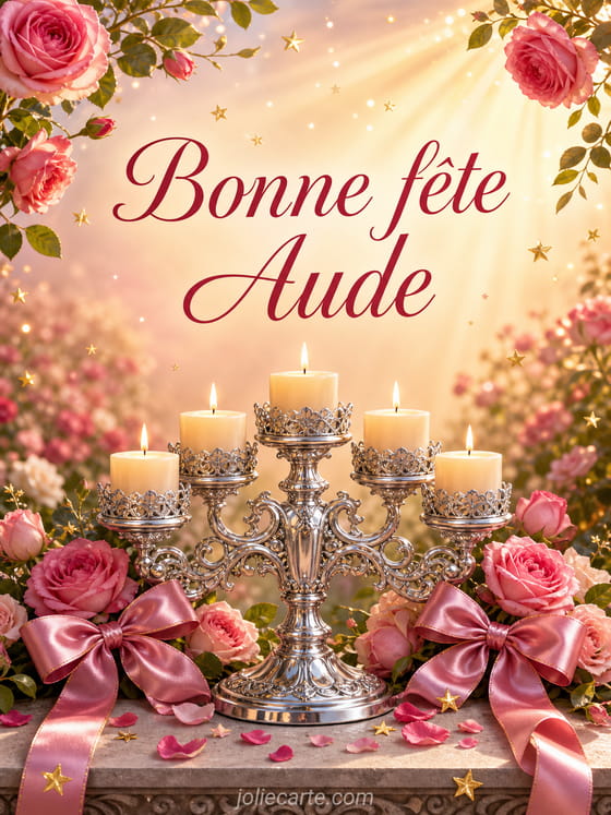 Carte bonne fête Aude