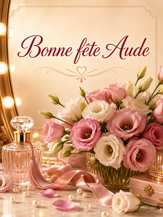 Carte bonne fête Aude