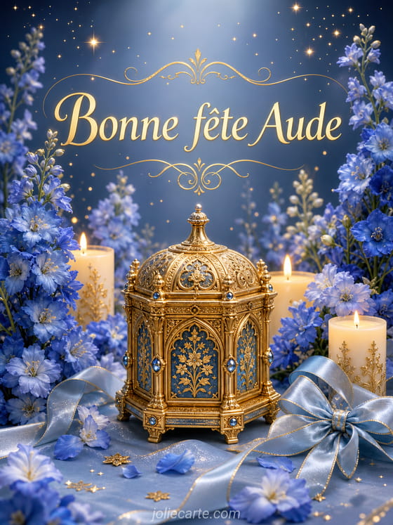 Carte bonne fête Aude