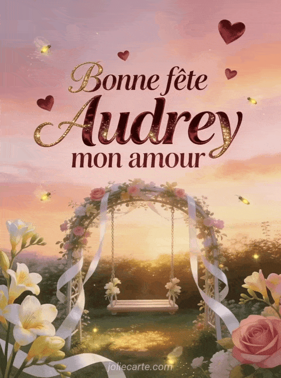 Bonne fête Audrey - Bonne fete audrey mon amour