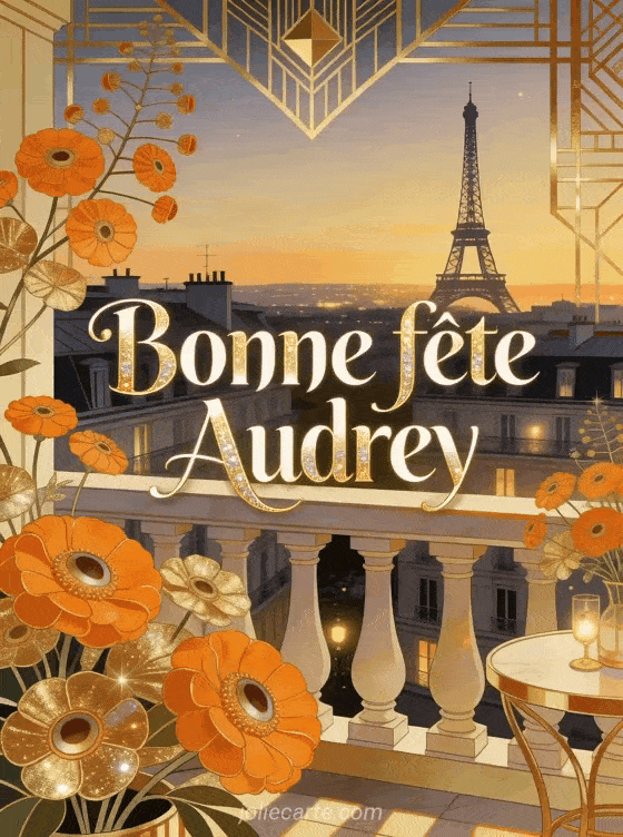 Bonne fête Audrey - Bonne fete audrey gif anime