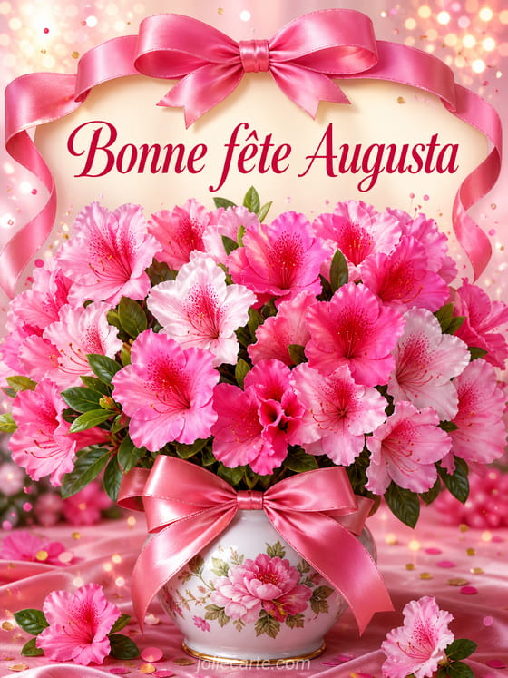 Carte bonne fĂȘte Augusta