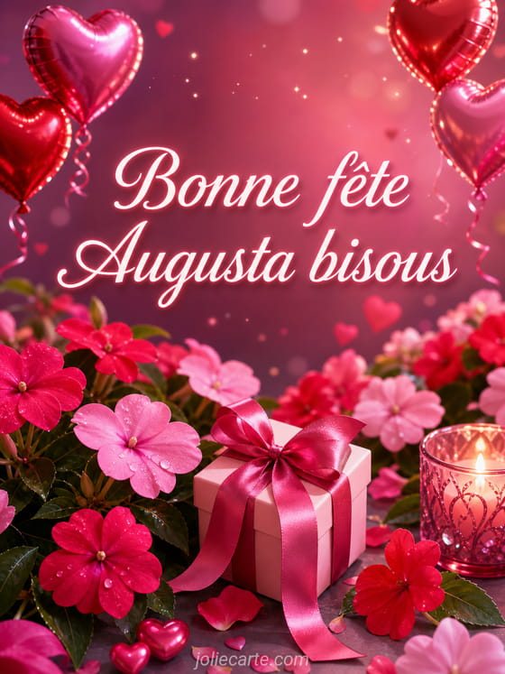 Carte bonne fĂȘte Augusta