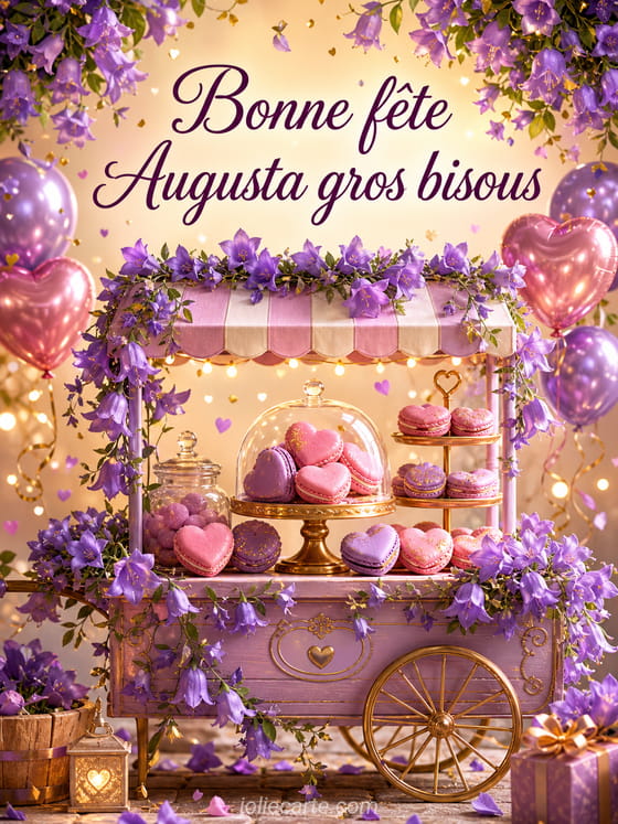 Carte bonne fĂȘte Augusta