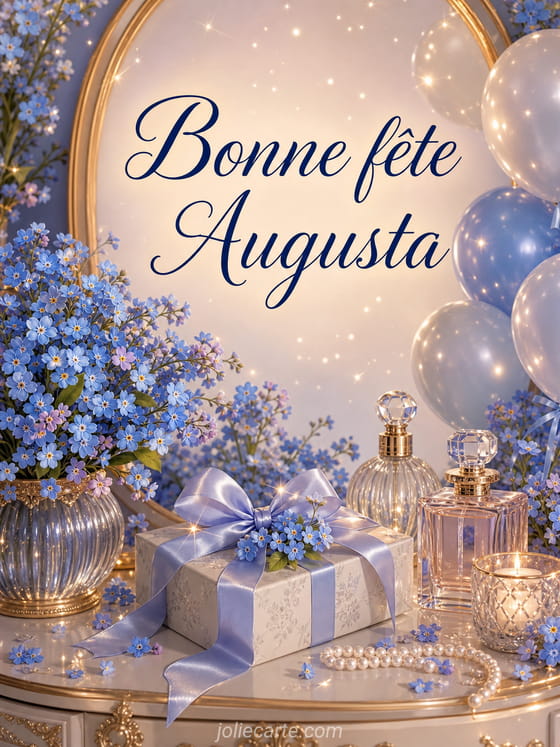 Carte bonne fĂȘte Augusta