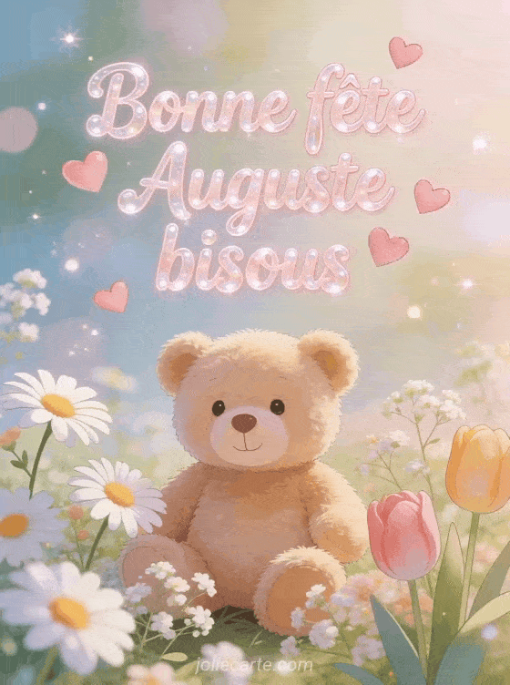 Bonne fête Auguste - Auguste bonne fete mon coeur