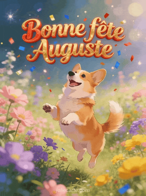 Bonne fête Auguste - Auguste gif bonne fete gratuit