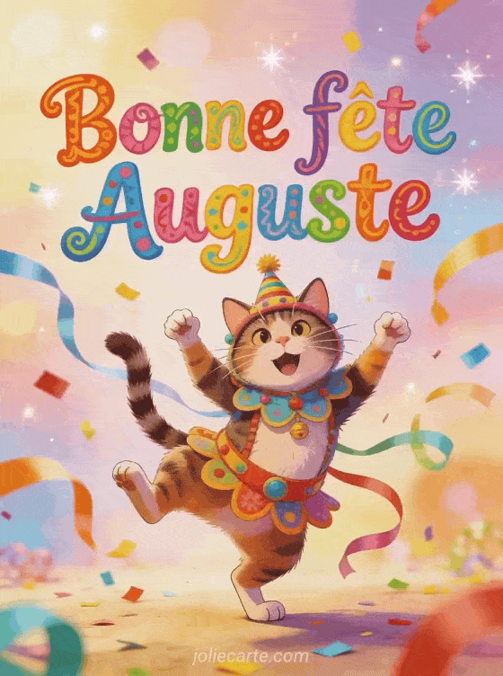 Bonne fête Auguste - Auguste gif bonne fete humour gratuit