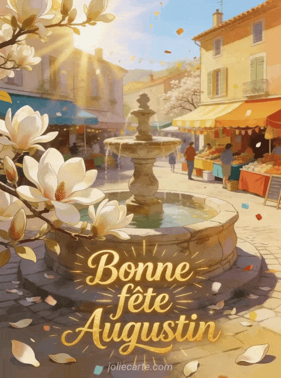 Bonne fête Augustin - Carte bonne fete augustin gratuite