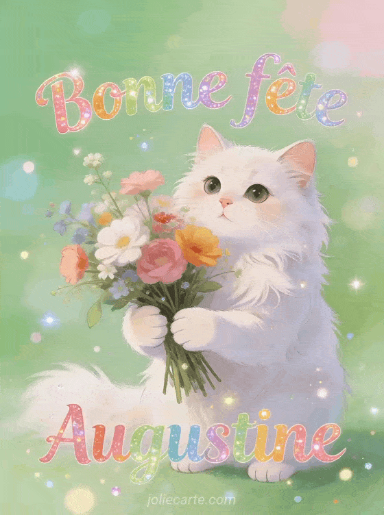 Bonne fête Augustine - Augustine gif bonne fete