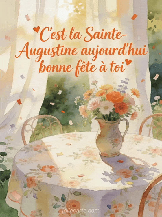 Bonne fête Augustine - Bonne fete augustine bisous