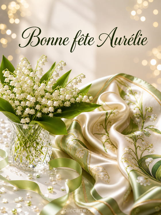 Carte bonne fête Aurélie