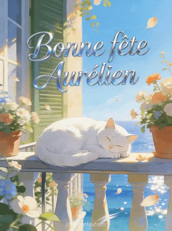Bonne fête Aurélien - Bonne fete aurelien chat