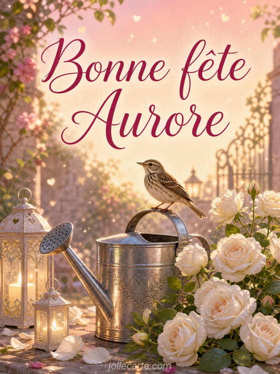 Carte bonne fête Aurore