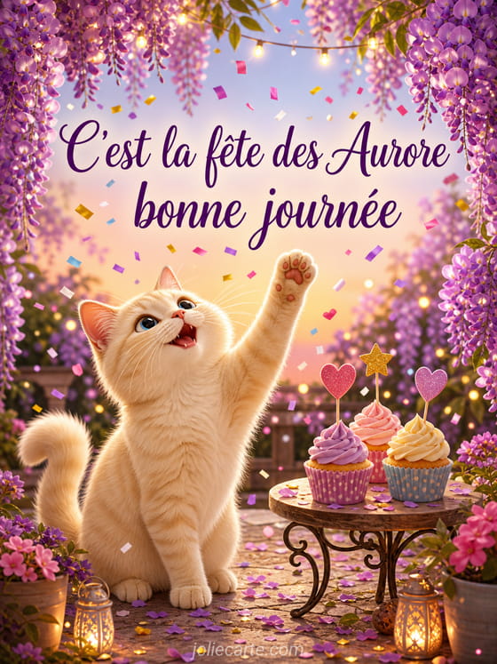 Carte bonne fête Aurore