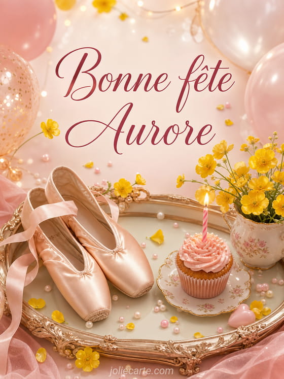 Carte bonne fête Aurore