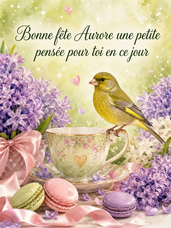 Carte bonne fête Aurore