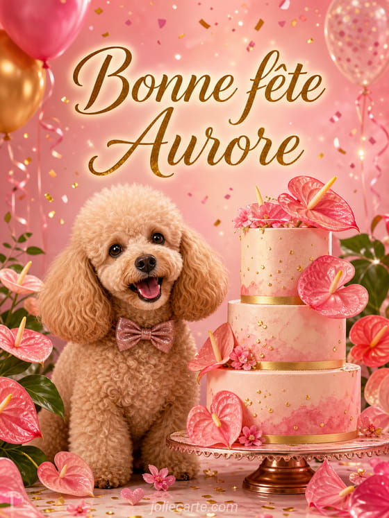 Carte bonne fête Aurore