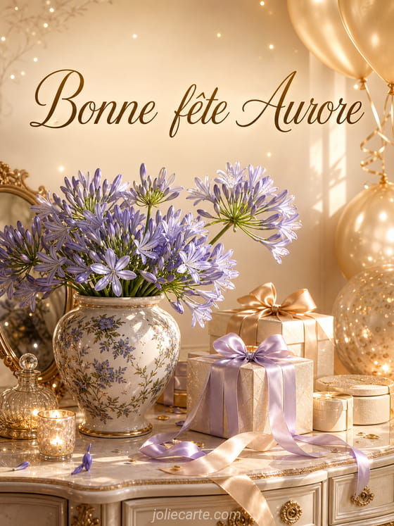 Carte bonne fête Aurore