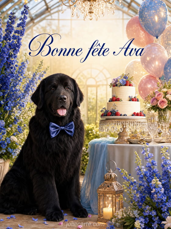 Carte bonne fête Ava