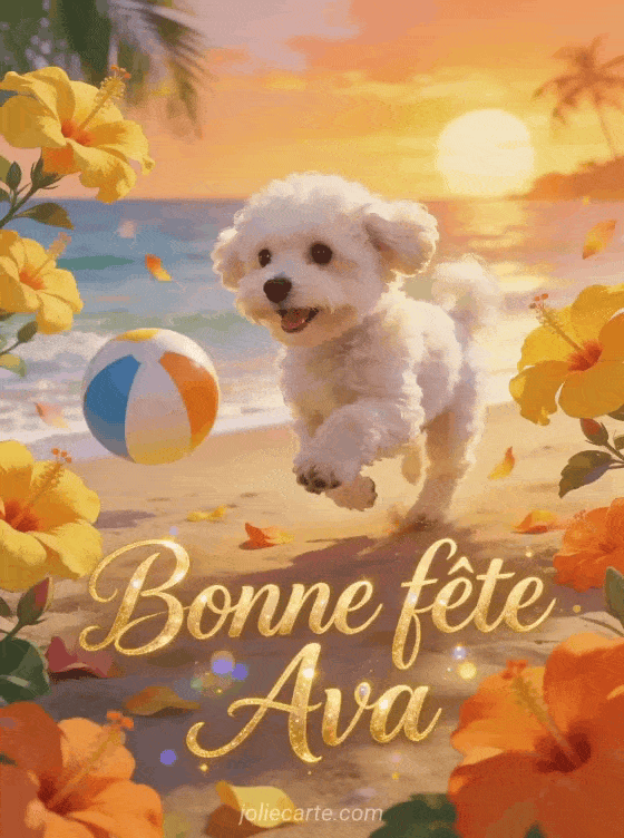 Bonne fête Ava - Bonne fete ava gif anime