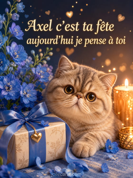 Carte bonne fĂȘte Axel