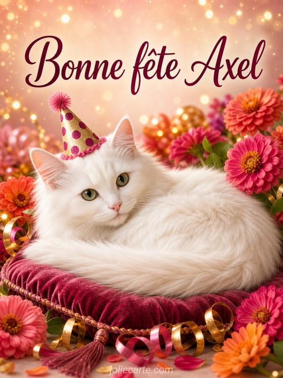 Carte bonne fĂȘte Axel
