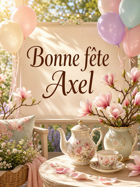 Carte bonne fĂȘte Axel