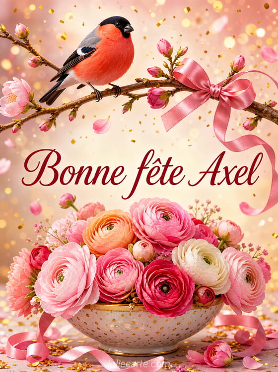 Carte bonne fĂȘte Axel