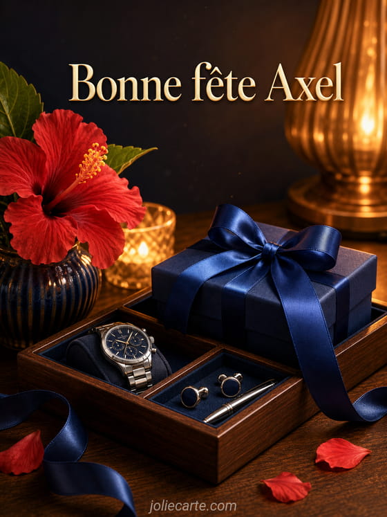 Carte bonne fĂȘte Axel
