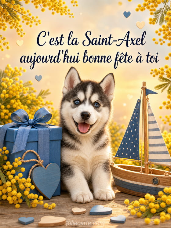 Carte bonne fĂȘte Axel